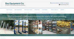 Desktop Screenshot of bayequipmentco.com