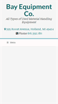 Mobile Screenshot of bayequipmentco.com