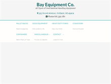 Tablet Screenshot of bayequipmentco.com